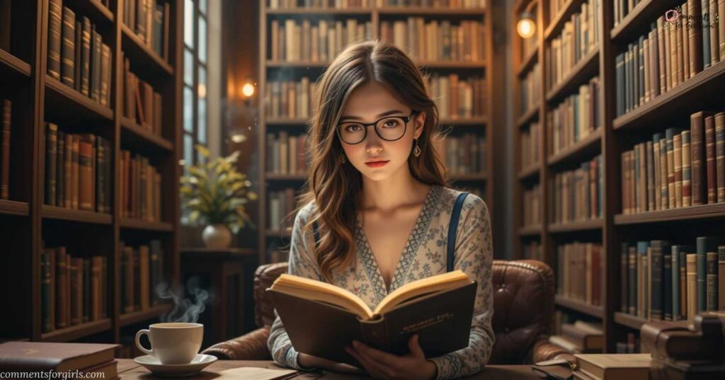 Book Lover and Intellectual Comments for Girls on Instagram