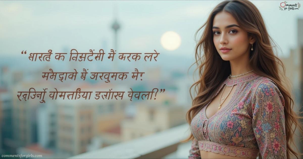 Comment for Girl Pic on Instagram in Hindi