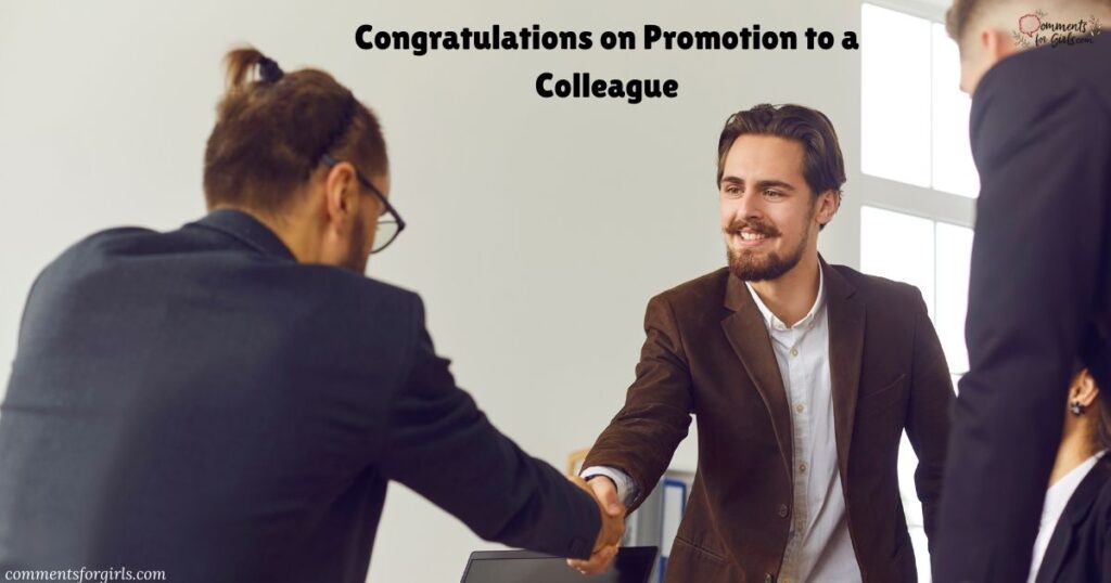 Congratulations on Promotion to a Colleague