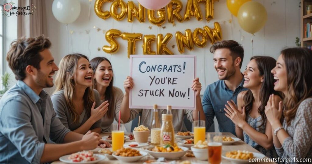 Funny Engagement Wishes for Friend