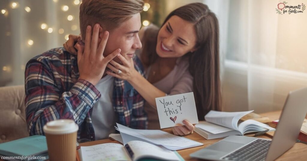 How Can I Make Him Smile Before Exam?