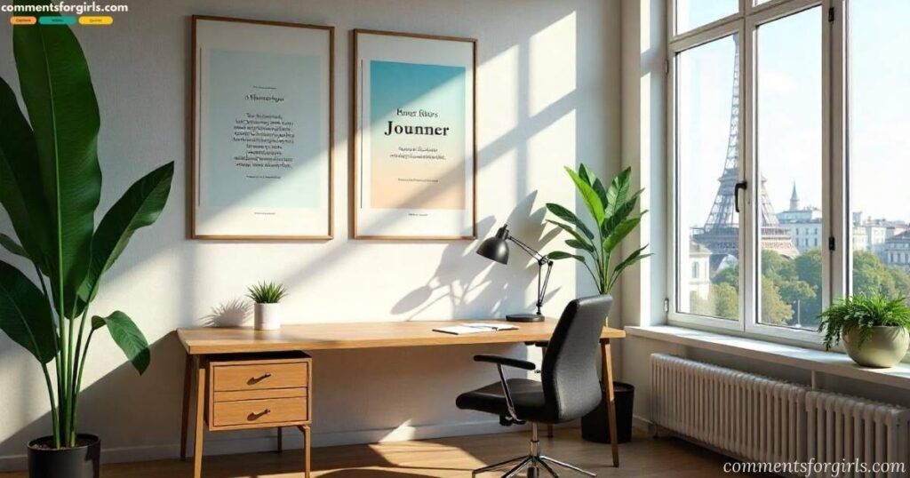 Short June Quotes for Crisp Office Wall Posters in Paris