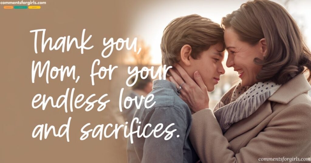 Thank You Messages for Mom from Son