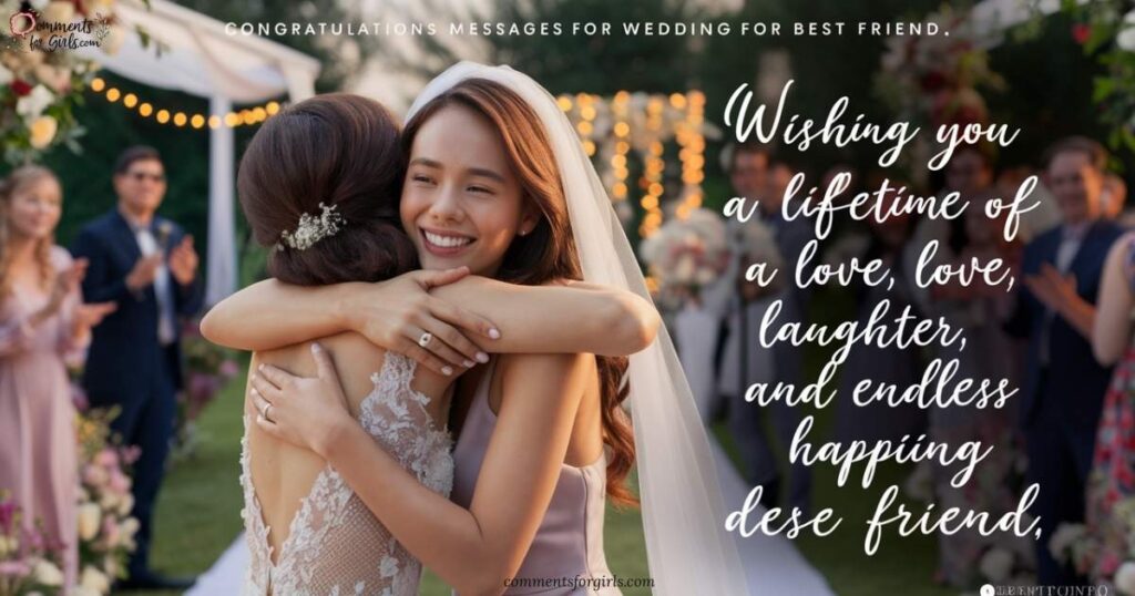Congratulations Messages for Wedding for Best Friend