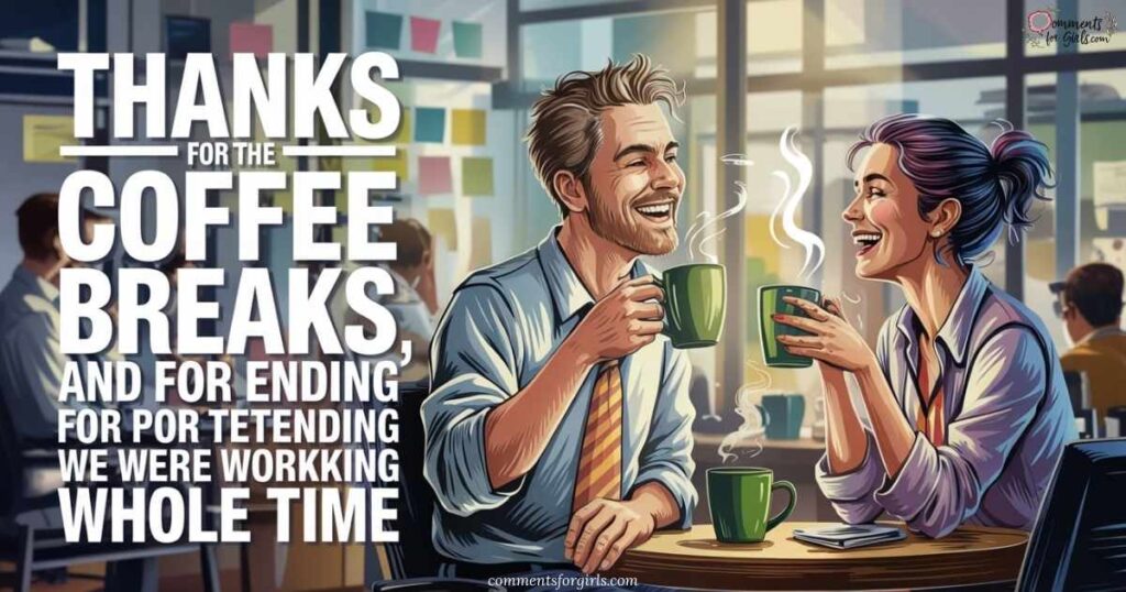 Funny Thank You Messages About Having Coffee at Work Together