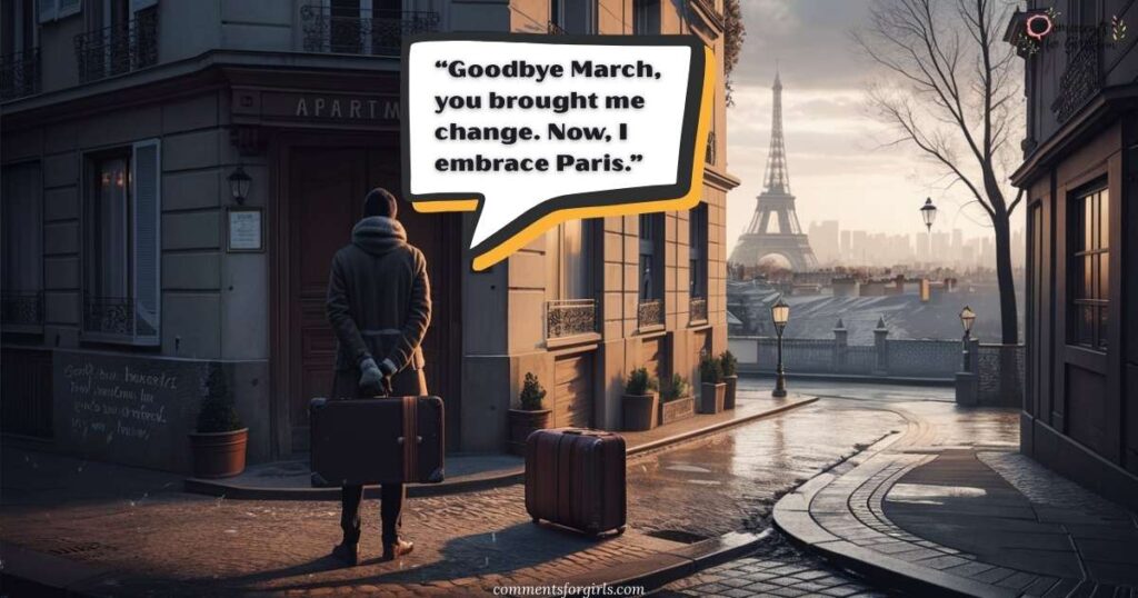 Goodbye March Quotes for Someone Moving to a New Home in Paris