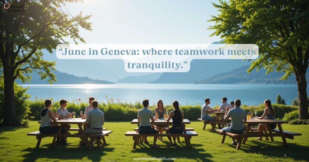 June Quotes for Work During Refreshing Team-Building Retreats in Geneva