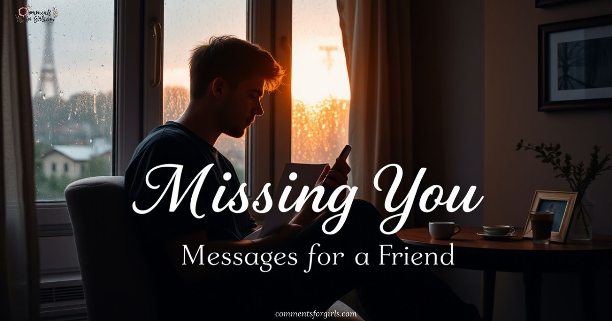 Missing You Messages for a Friend 