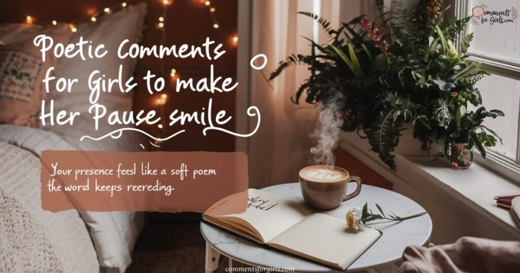 Poetic Comments for Girls Post to Make Her Pause and Smile
