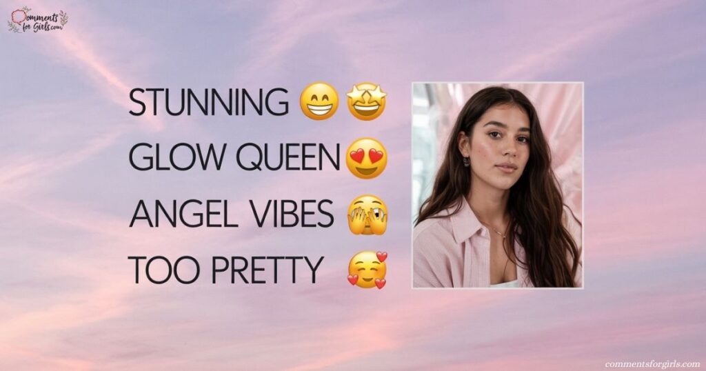 Short Comments for Girl Pic on Instagram With Emoji