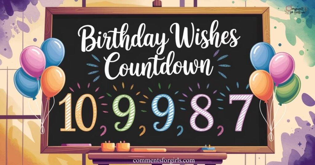 Birthday Wishes Countdown Quotes