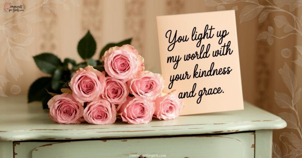 Sweet and Heartfelt: Good Comments for Girls That Show You Care